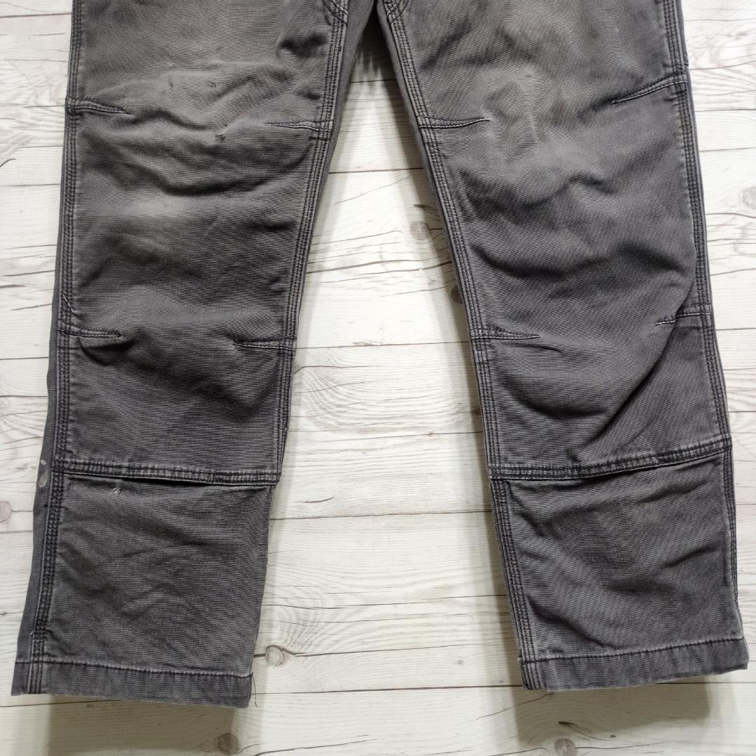カーハート ダブルニー ペインターパンツ ダック W31 ダークグレー ダメージ