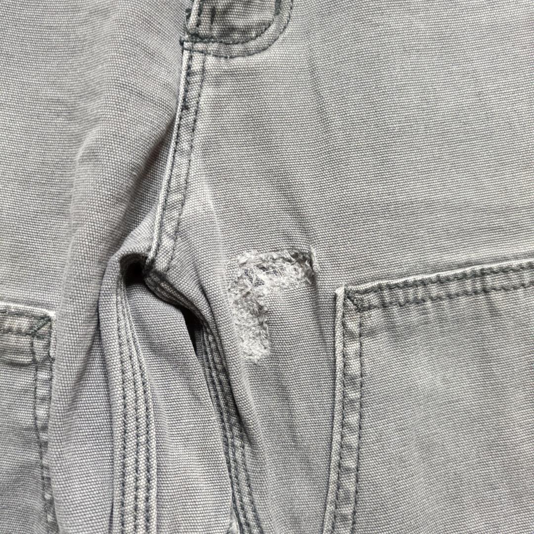 カーハート ダブルニー ペインターパンツ ダック W31 ダークグレー ダメージ