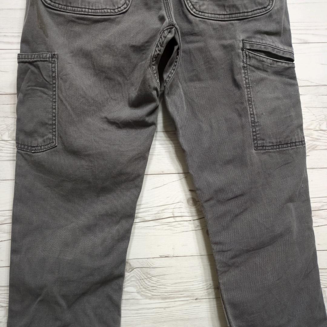 カーハート ダブルニー ペインターパンツ ダック W31 ダークグレー ダメージ