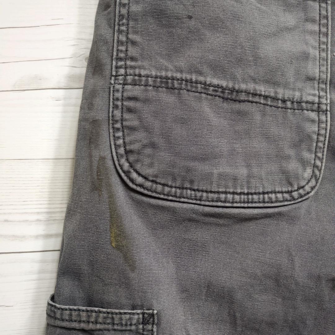 カーハート ダブルニー ペインターパンツ ダック W31 ダークグレー ダメージ