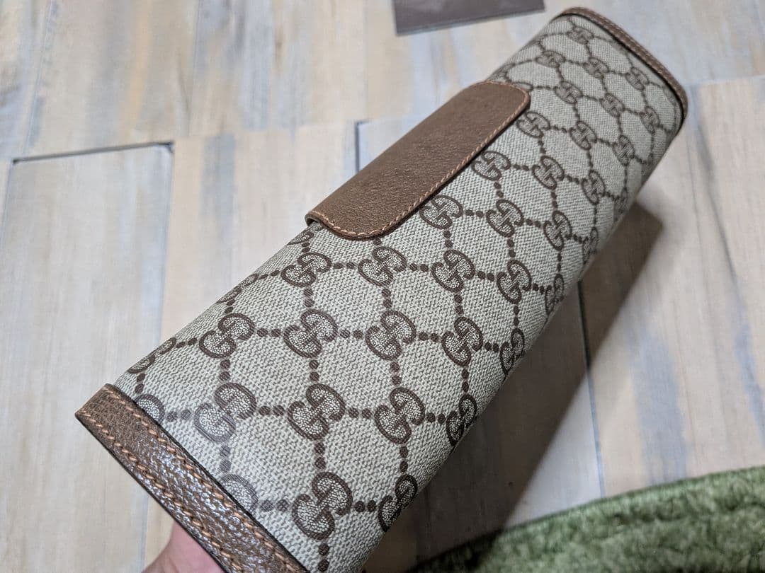 美品 GUCCI オールドグッチ シェリーライン クラッチバッグ セカンドバック