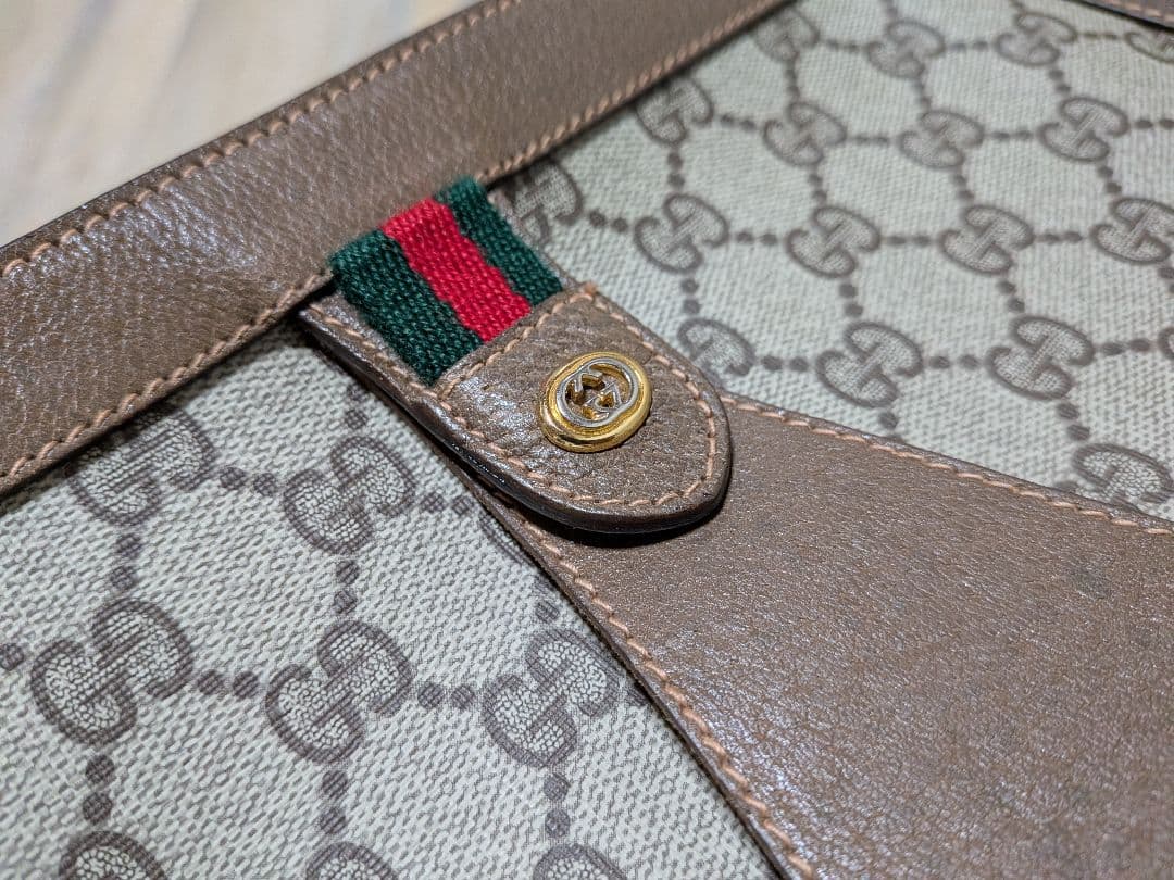 美品 GUCCI オールドグッチ シェリーライン クラッチバッグ セカンドバック
