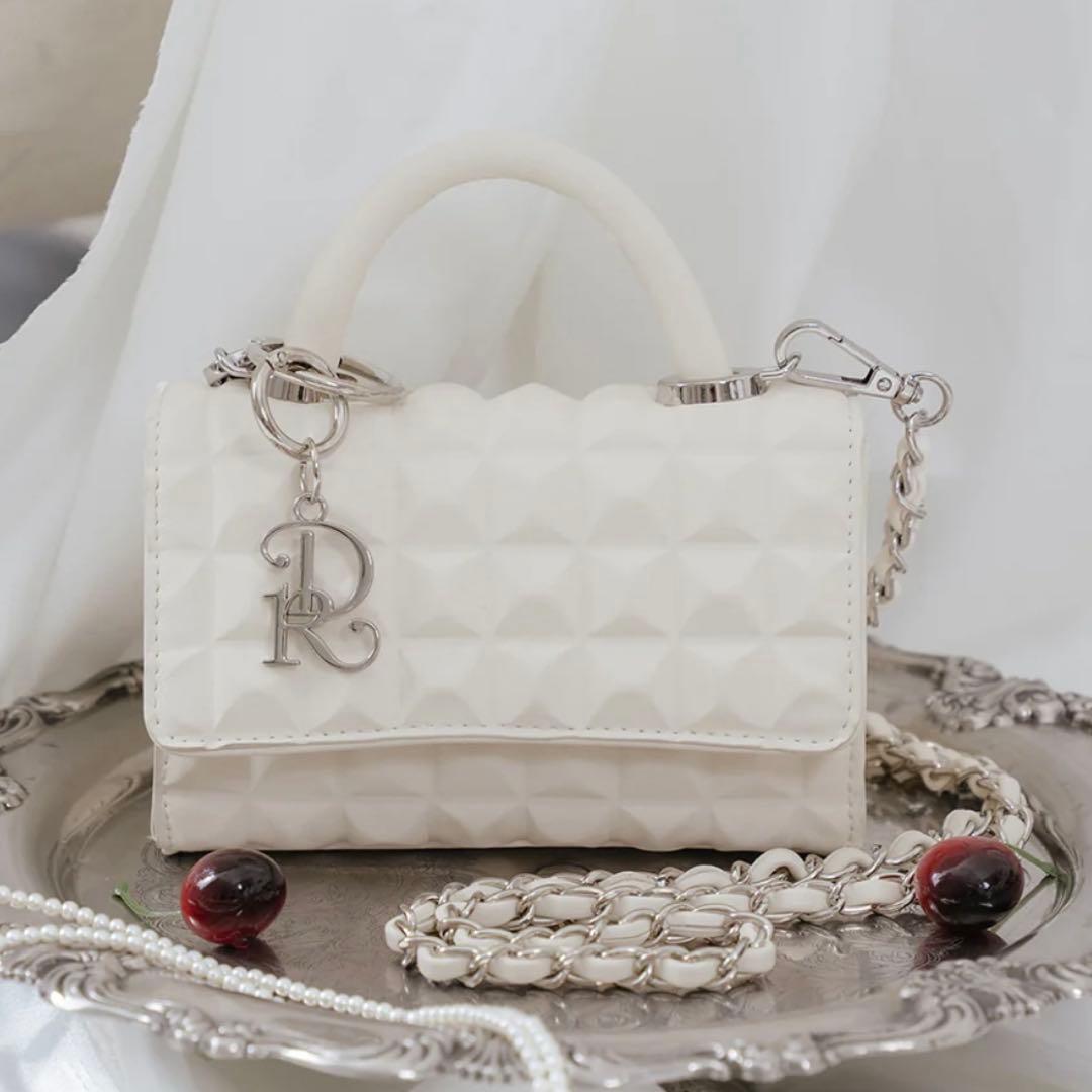 Darich DRチャームチョコレートハンドバッグ