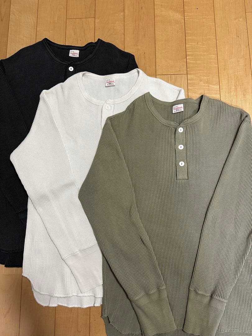 ロンハーマン ヘルスニット ヘンリーネック長袖カットソー