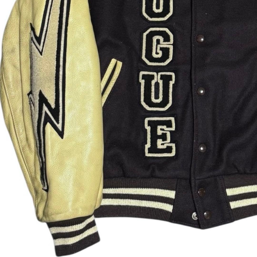 稀少 WTAPS元ネタ GOLDEN BEAR フルデコ 袖革 スタジャン L