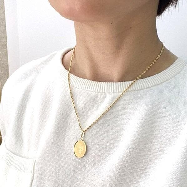 【24金×18金】キューピットペンダント ネックレスチャーム 24K18K 新品