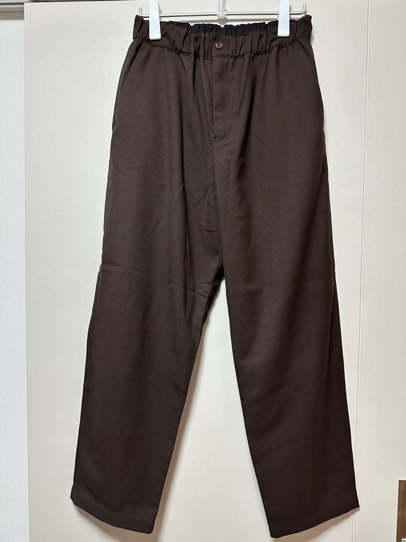 MUJILabo ユニフォーム素材で作ったイージーパンツ M ブラウン 無印良品