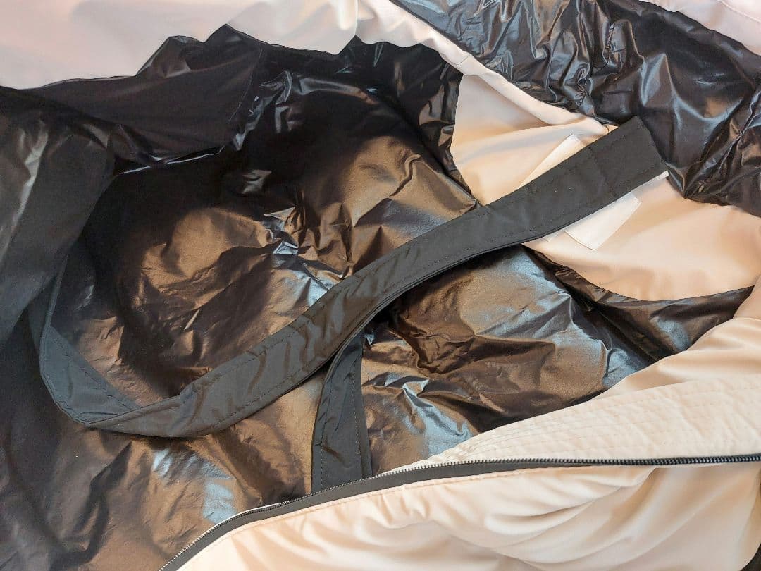 ★新品今季ZARAロングダウンコートLタグ付ショルダーストラップ付★