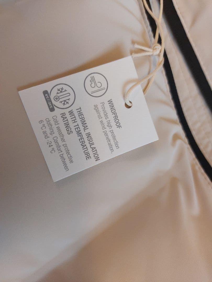 ★新品今季ZARAロングダウンコートLタグ付ショルダーストラップ付★