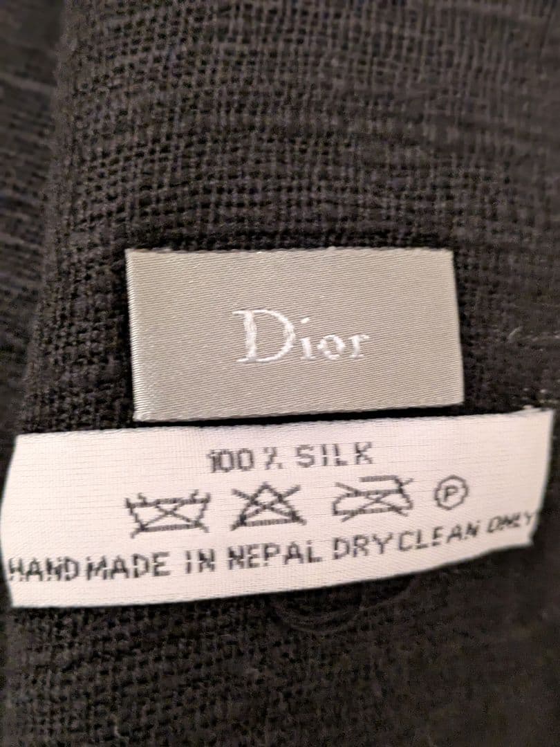 未使用 ディオール オム ストール マフラー 色 黒