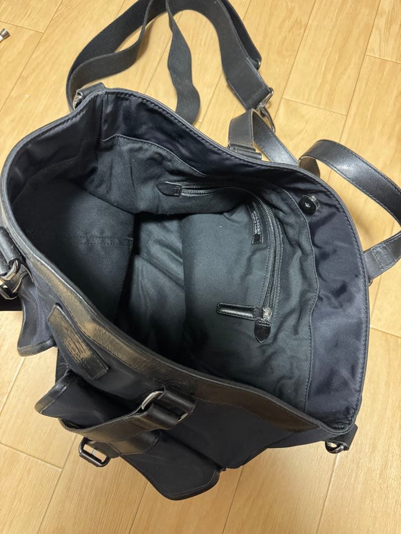 ブラック トートバッグ ナイロン BURBERRY バーバリー