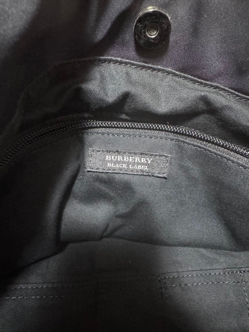 ブラック トートバッグ ナイロン BURBERRY バーバリー