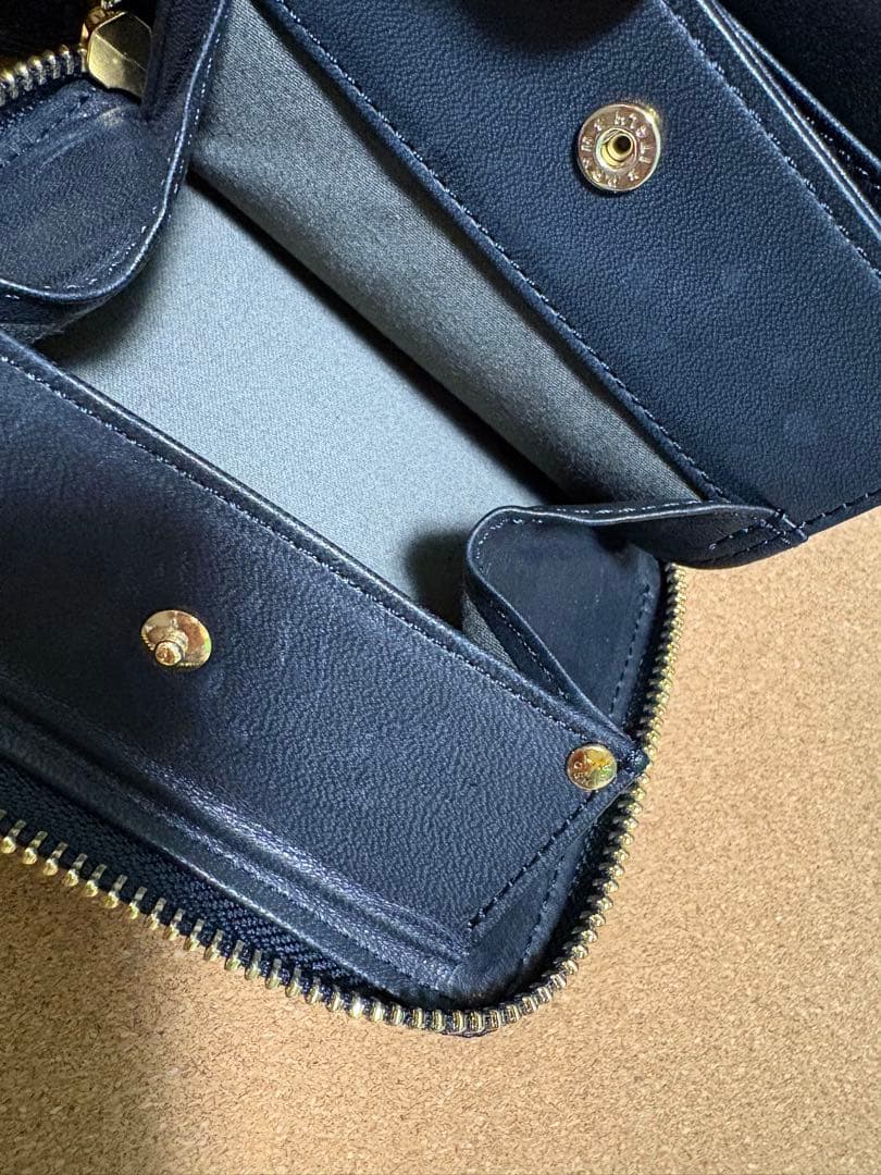 ポーター　ワイズウォレット　ラウンドジップ　ブラック