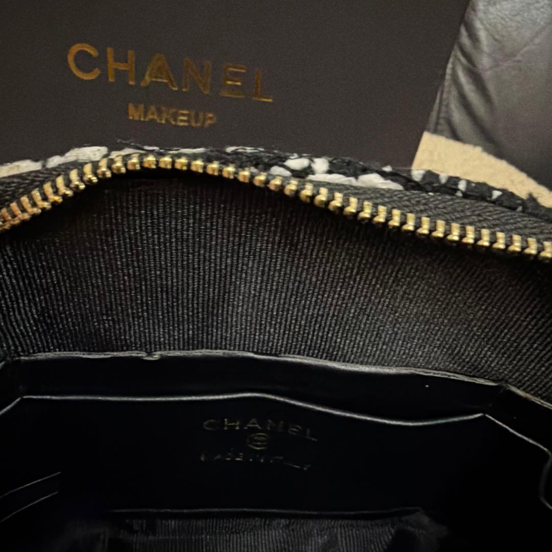 も*あ様 CHANEL ストライプショルダーバッグ　シャネル　ツイード　ノベルテ