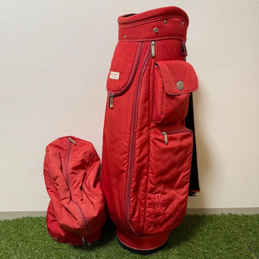 ONOFF オノフ キャディバッグ ゴルフバッグ 8.5型 レッド