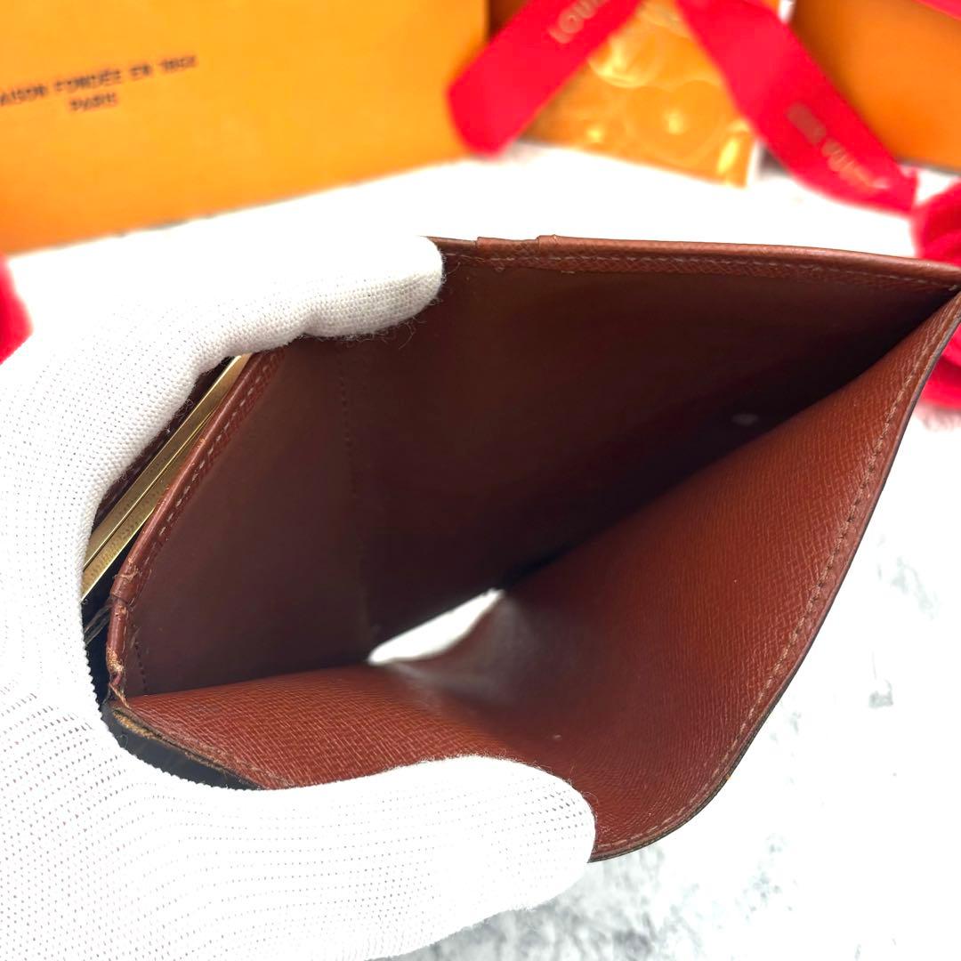 【定価の半額以下】 ルイヴィトン モノグラム ヴィエノワ がま口 折り財布