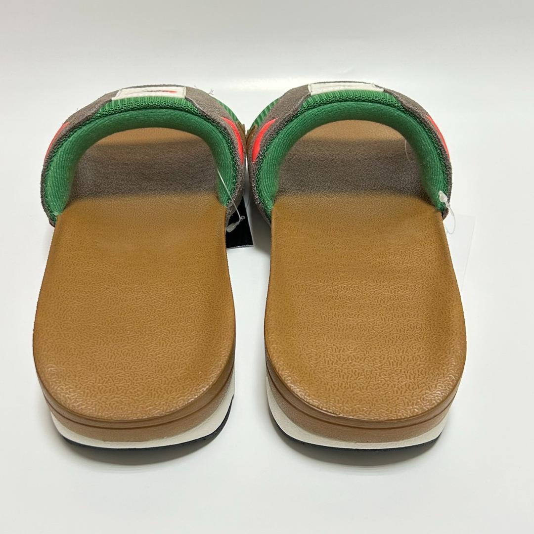 28cm 茶 緑 ナイキ エアマックス 1 スライド サンダル