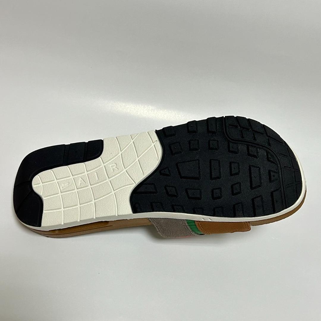 28cm 茶 緑 ナイキ エアマックス 1 スライド サンダル