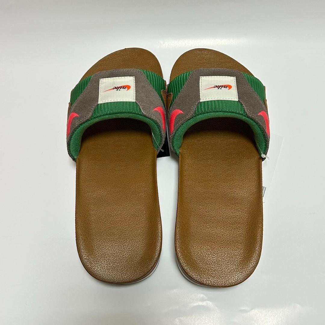 28cm 茶 緑 ナイキ エアマックス 1 スライド サンダル