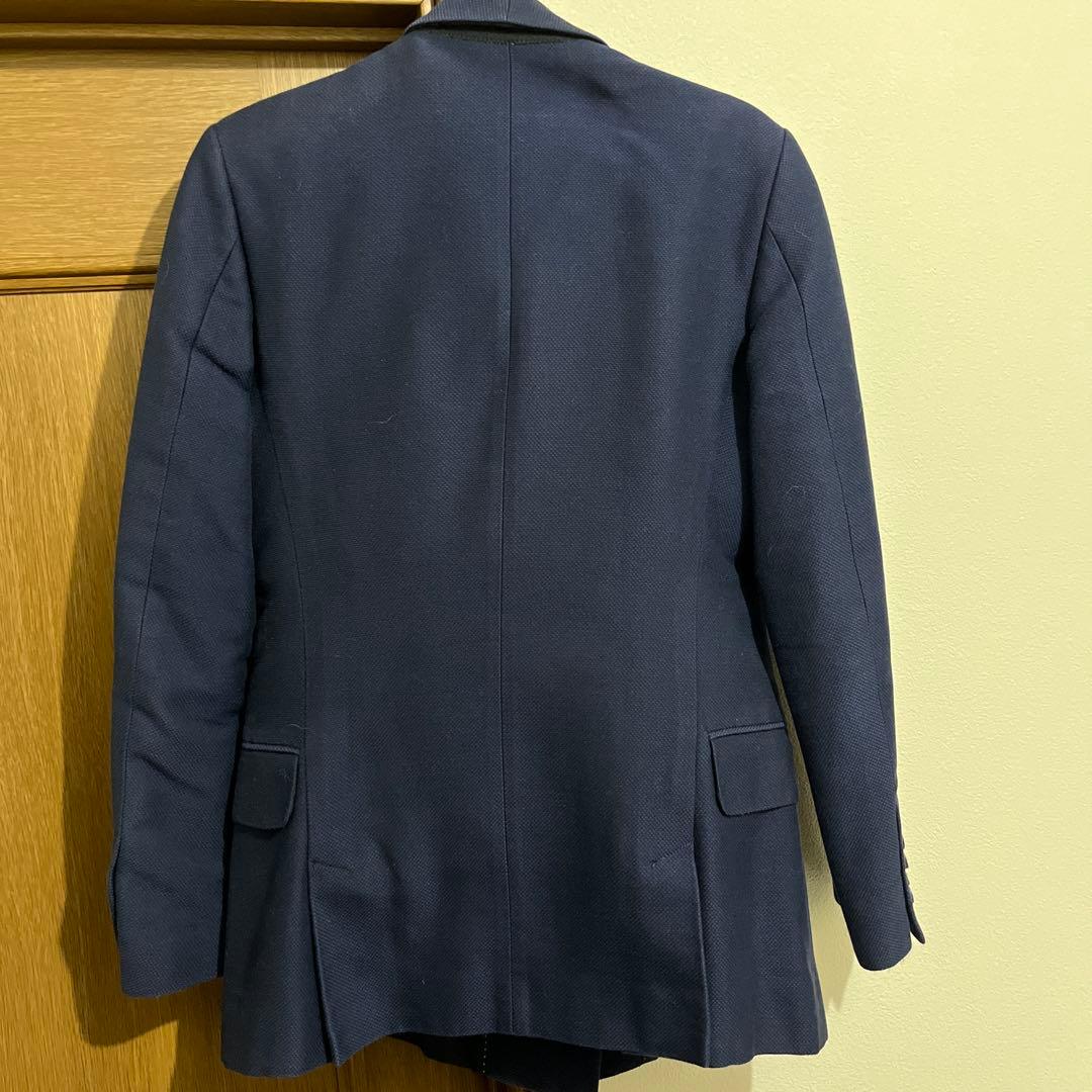 DRIES VAN NOTEN ネイビー ダブルブレストスーツ