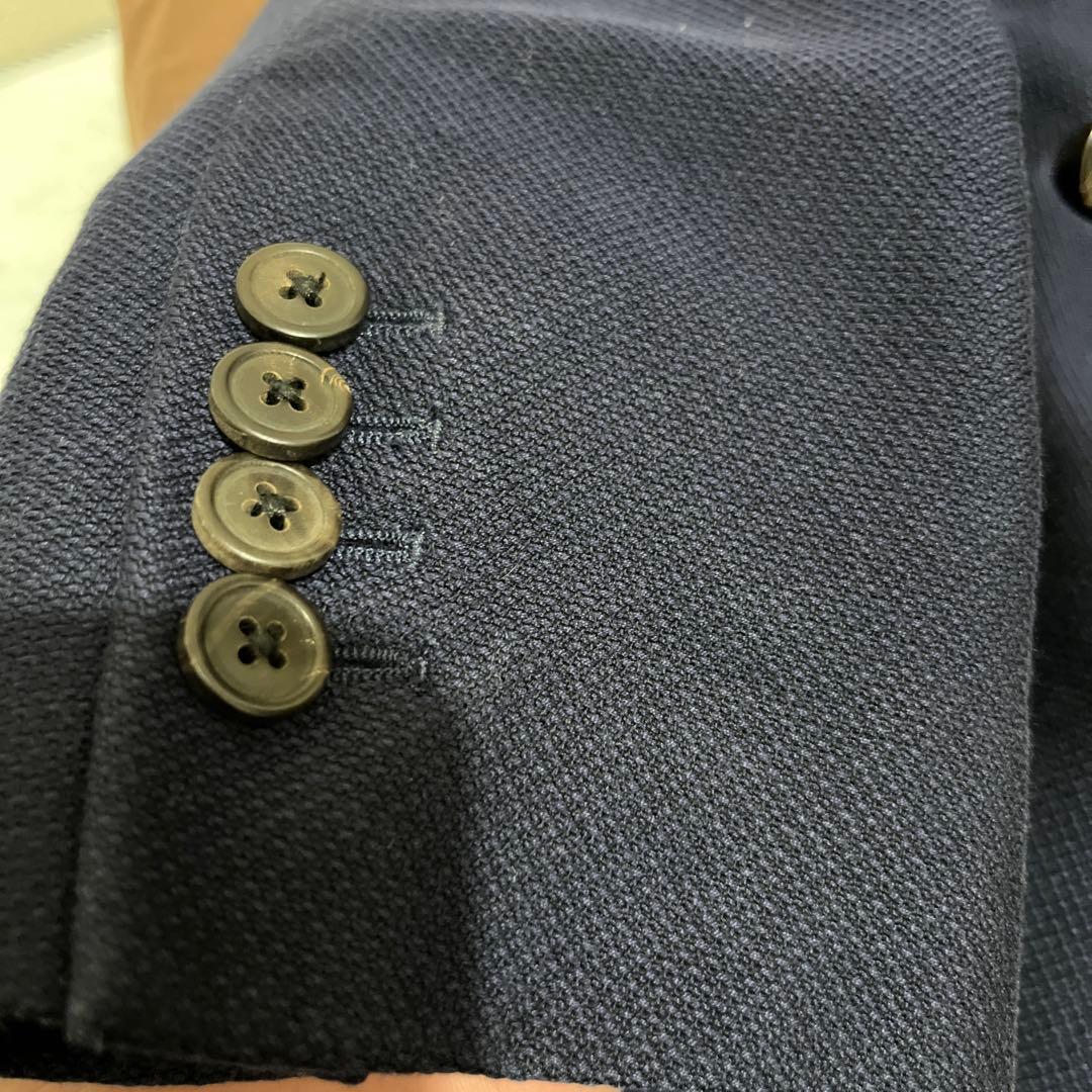 DRIES VAN NOTEN ネイビー ダブルブレストスーツ