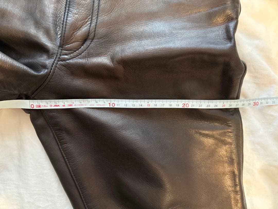 Lee レザーパンツ ブラック 牛革 サイズ32