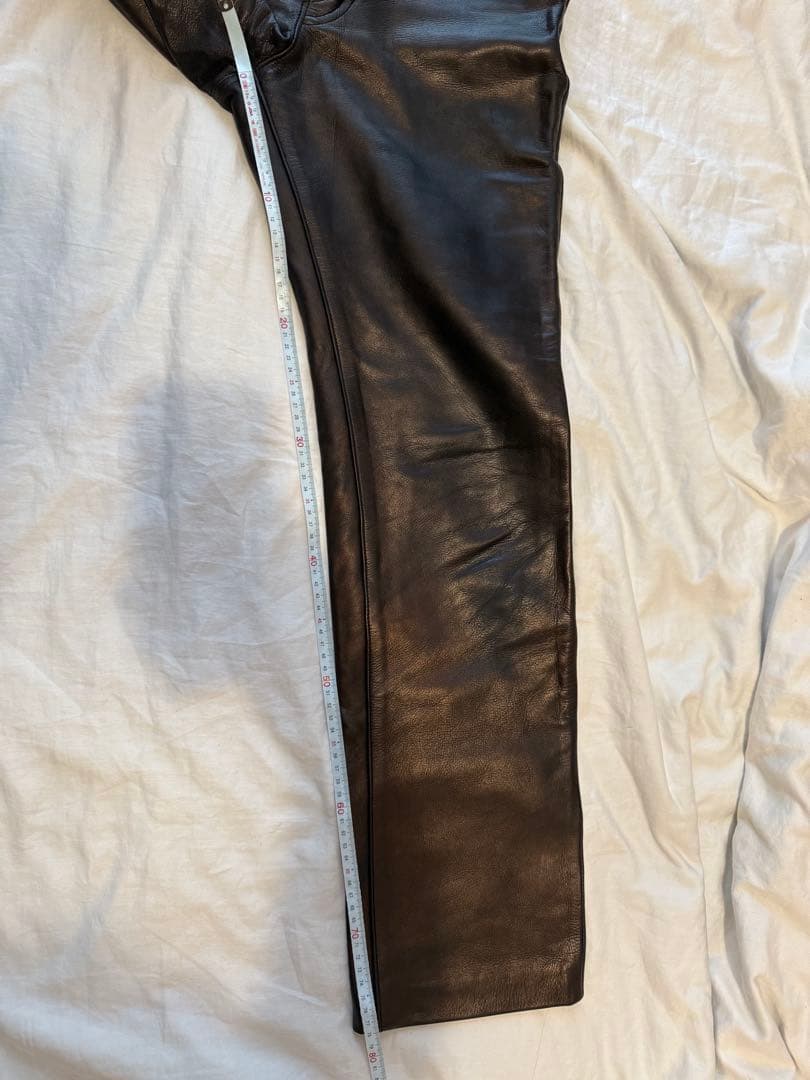 Lee レザーパンツ ブラック 牛革 サイズ32