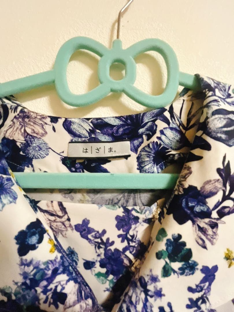 hazama はざま。 夏かしのワンピース Blue S