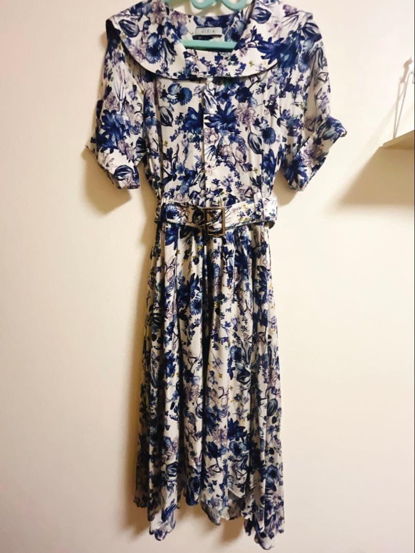 hazama はざま。 夏かしのワンピース Blue S