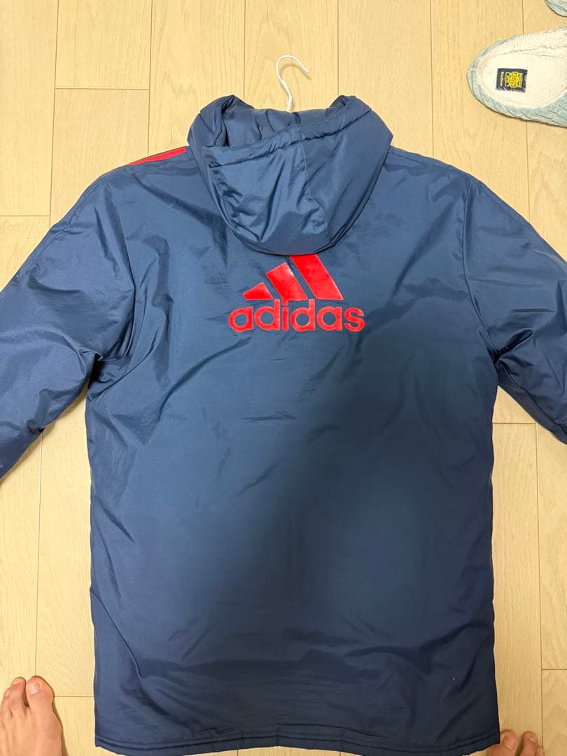値下げ交渉⭕️adidas 流経大柏 ベンチコート 5番