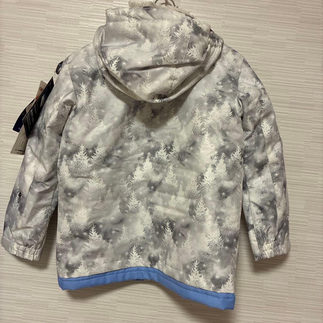 COSBY スキーウエア サイズ調整 上下セット 女の子 グレー120cm