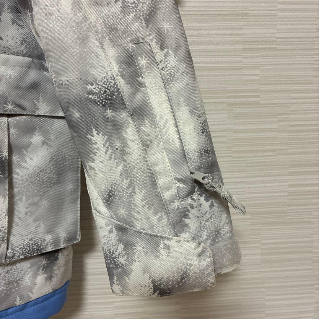 COSBY スキーウエア サイズ調整 上下セット 女の子 グレー120cm