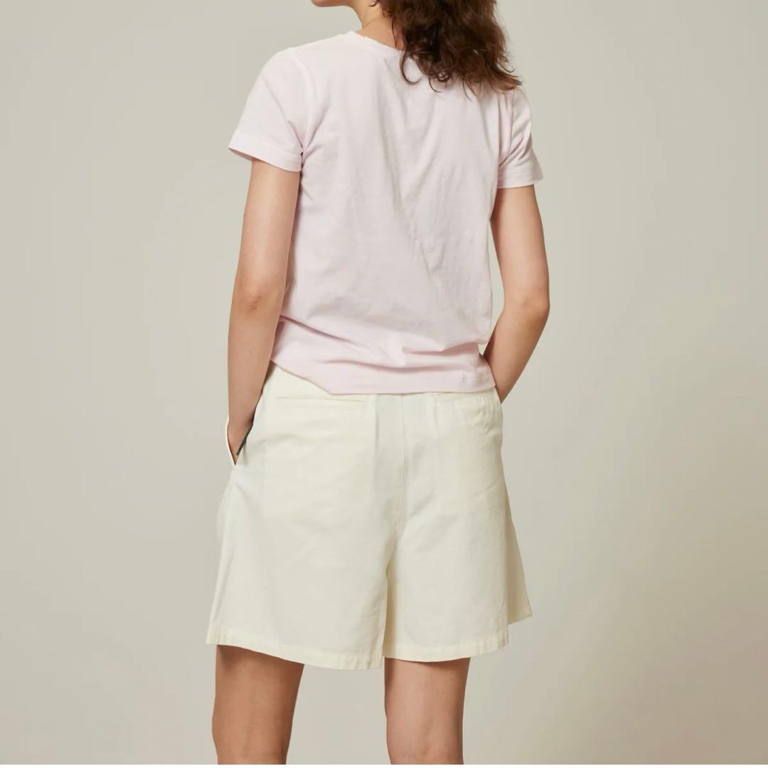 searoomlynn 2tuckハイウエストショートパンツ　オフホワイト