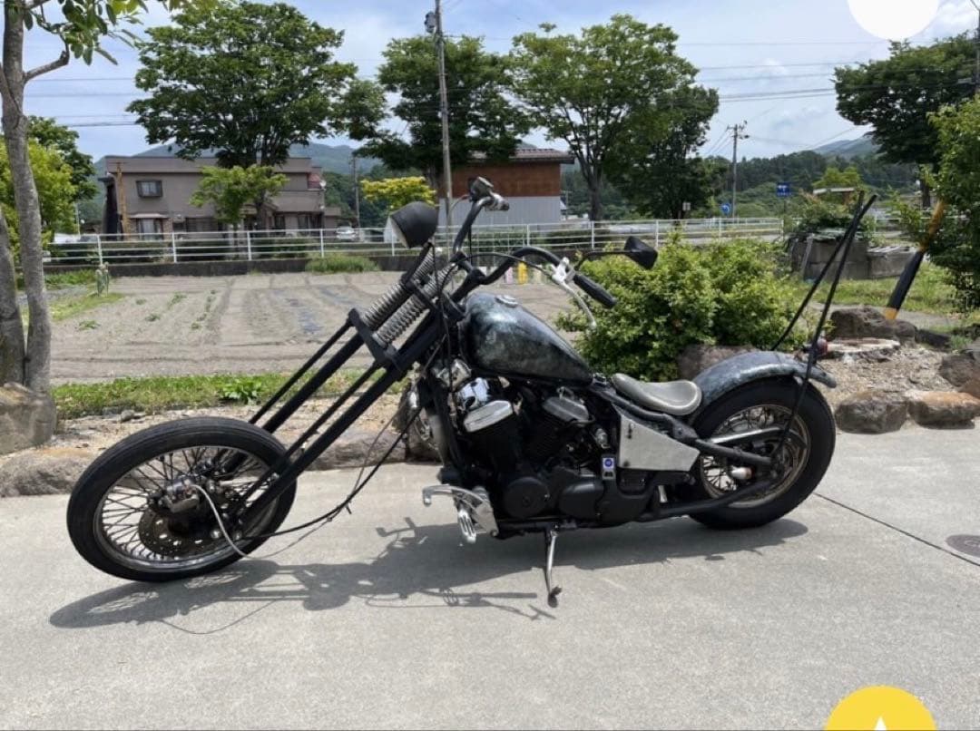 スティード400 スプリンガーフォークのみチョッパーカスタム　出品は9月6日まで