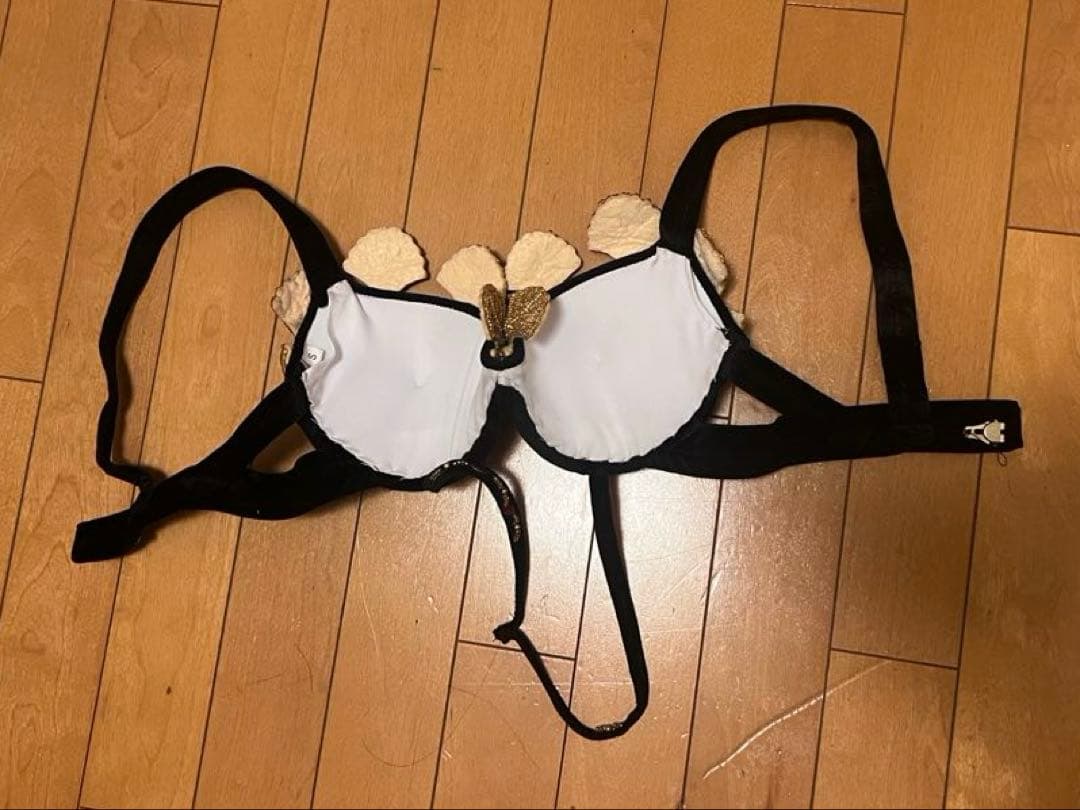 ベリーダンス　衣装　黒　ゴールド