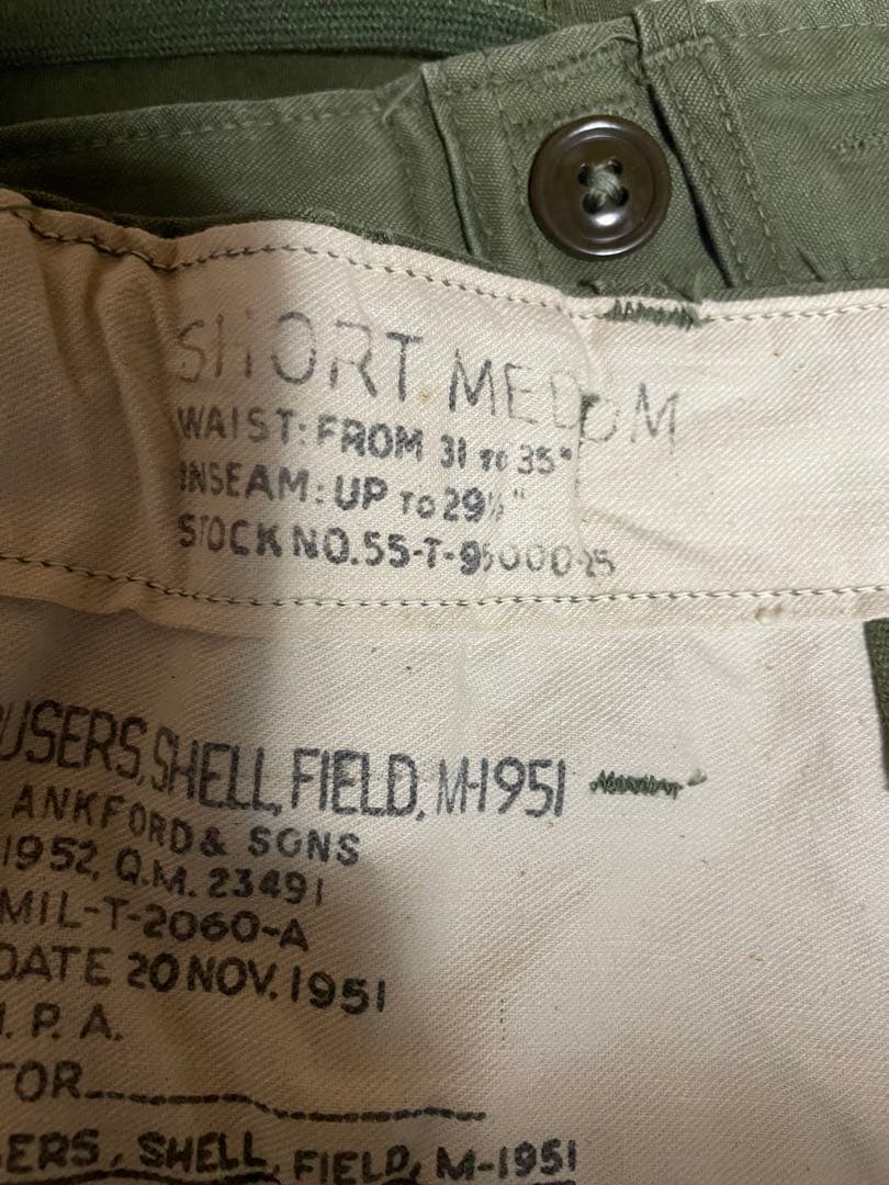 50s m51 medium short デッドストック
