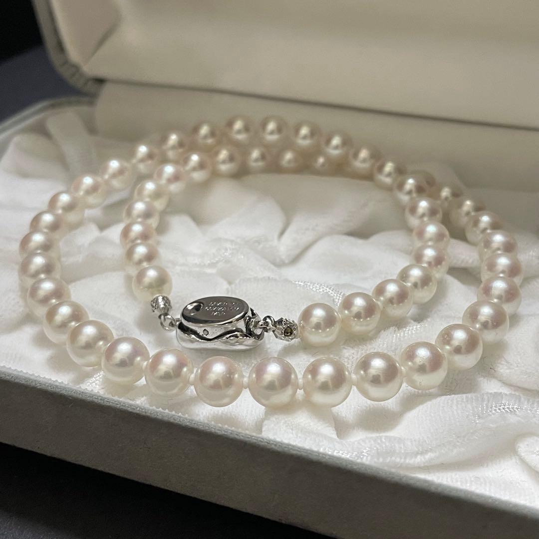 専用 【花珠真珠✨鑑別所付】 あこや本真珠 ネックレス 7.0-7.5 パール