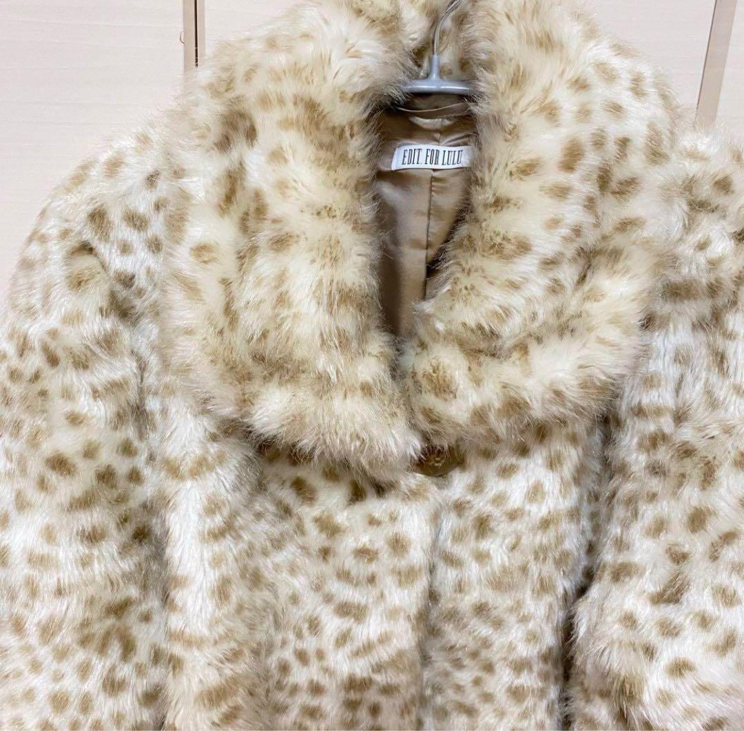 エディットフォールル　ダルメシアン　フェイクファーコート