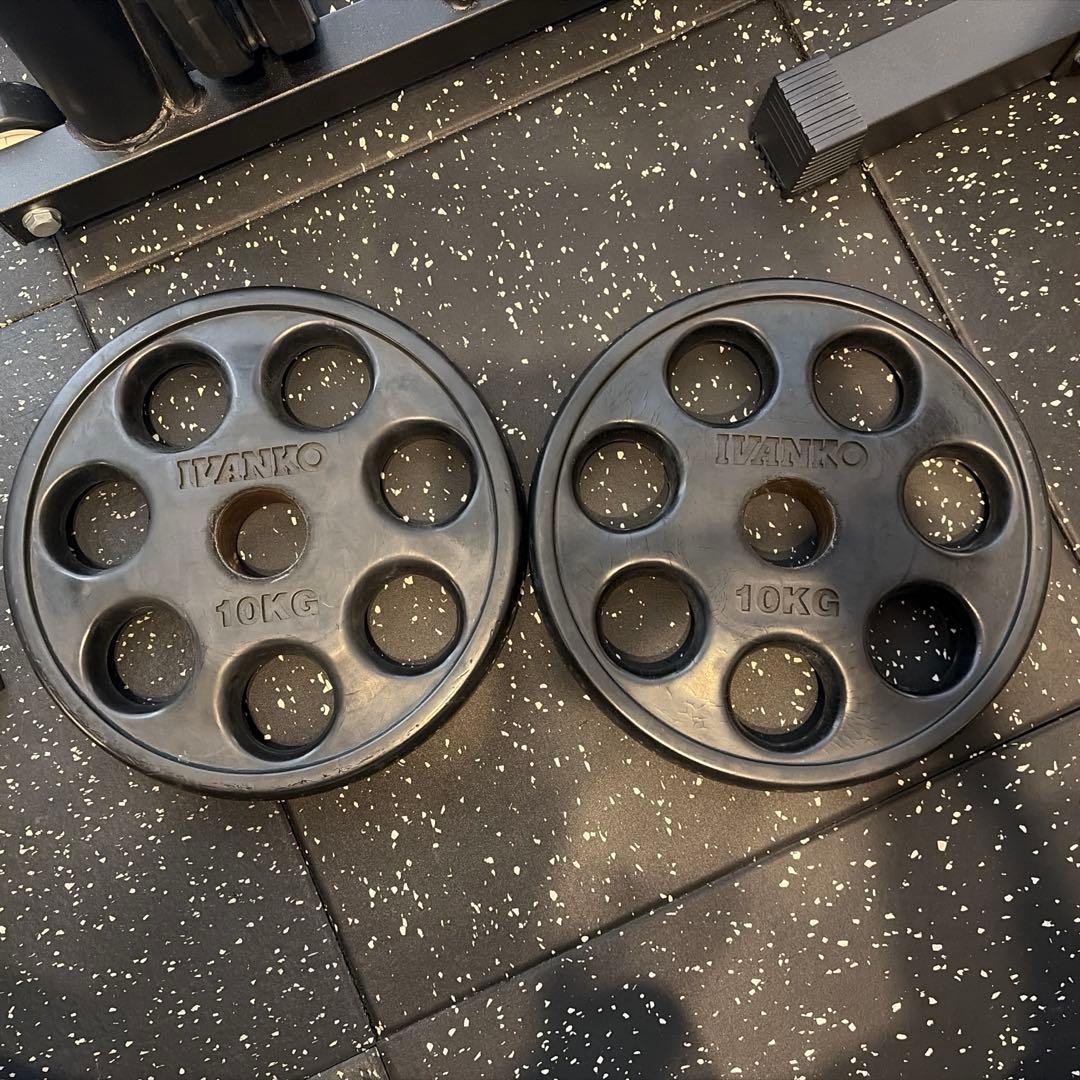 【定価35,200円】IVANKOイヴァンコオリンピックラバープレート10㎏×2