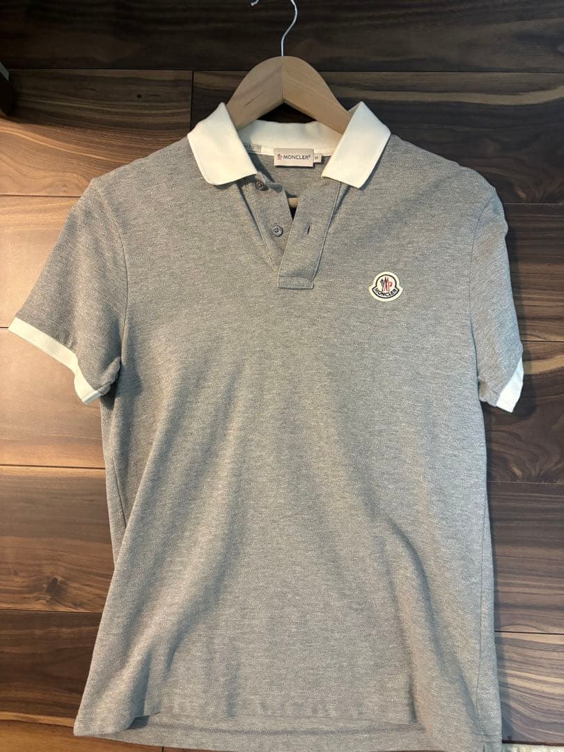 MONCLER グレー ポロシャツ S