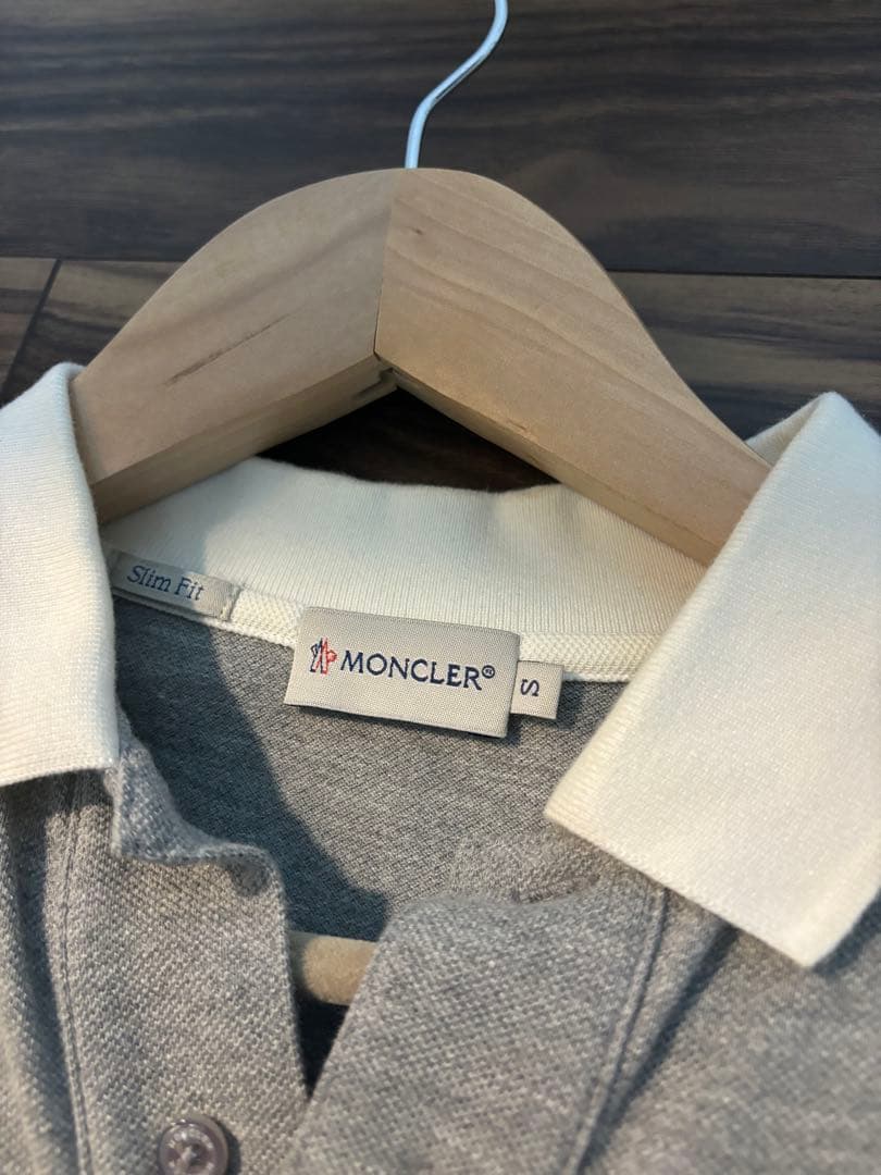 MONCLER グレー ポロシャツ S