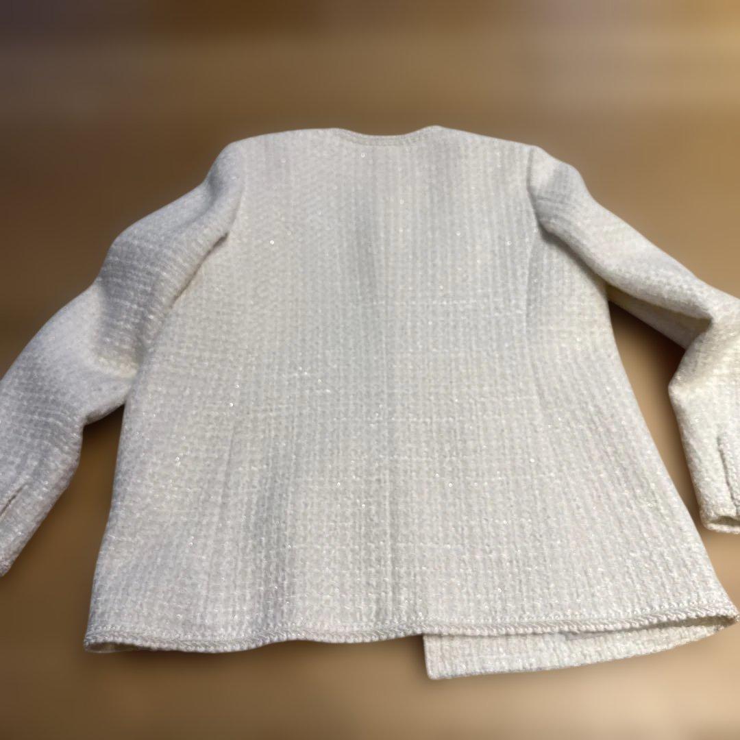 ESTNATION / ファンシーツイードノーカラージャケット