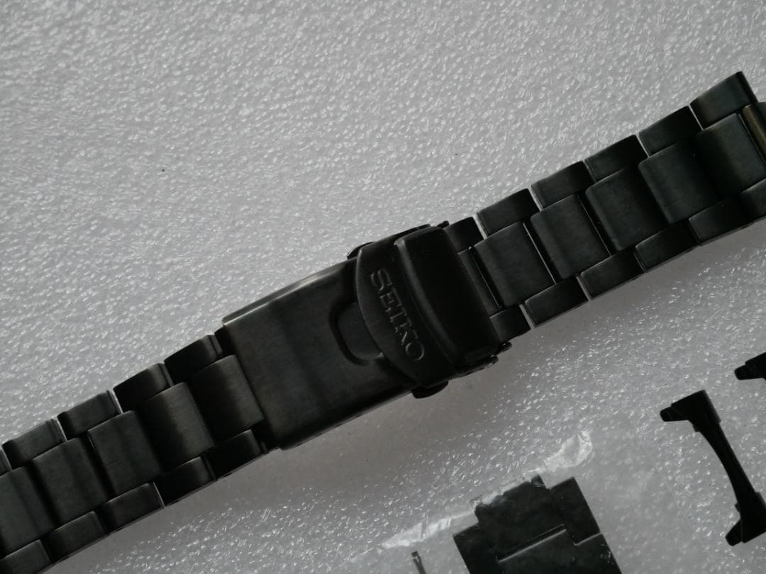 【美品】SEIKO SBSA075純正ブラック金属ベルト