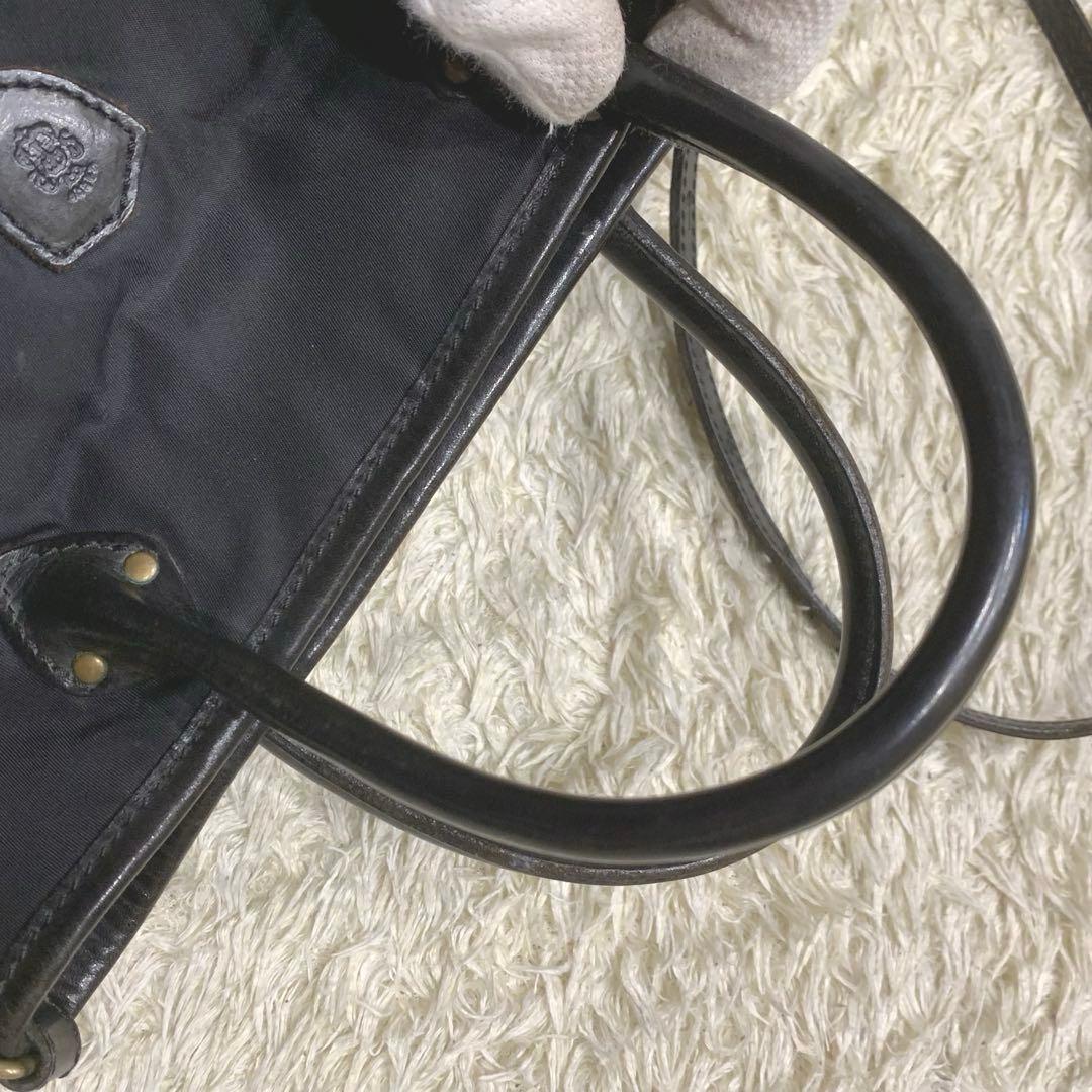 美品✨フェリージ ショルダーバッグ 2way ナイロン ブラック