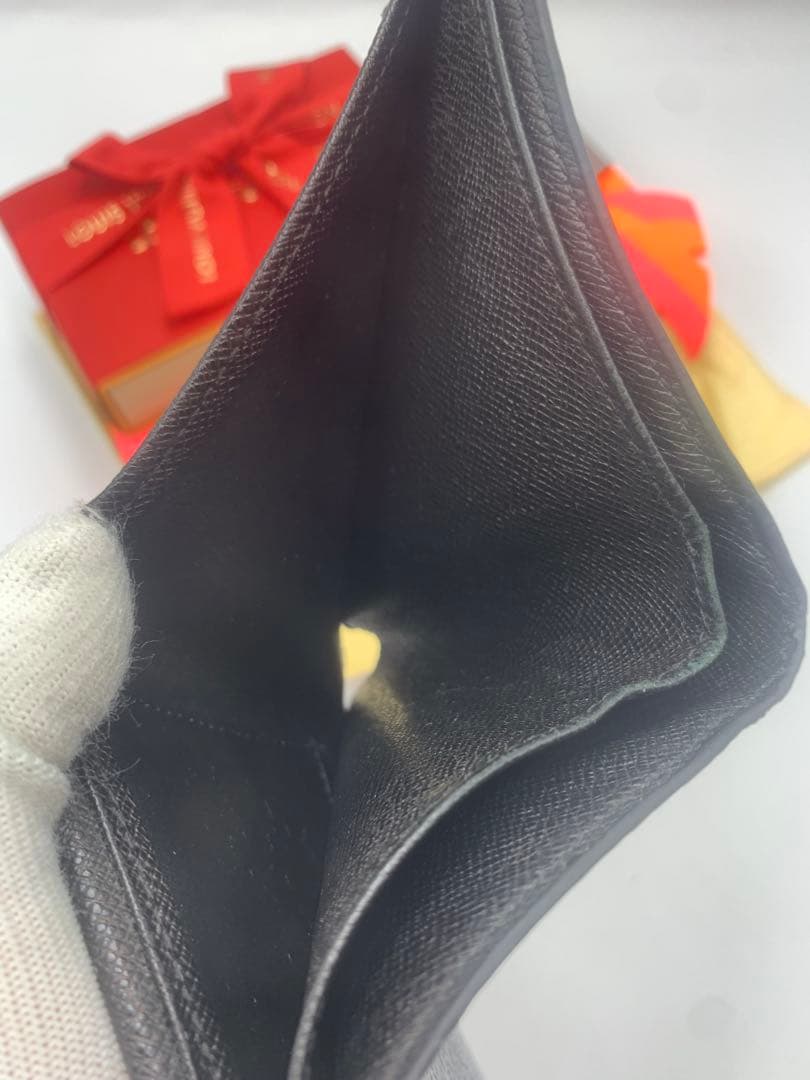 ルイヴィトン ポルトフォイユマルコ ダミエ グラフィット 二つ折り財布