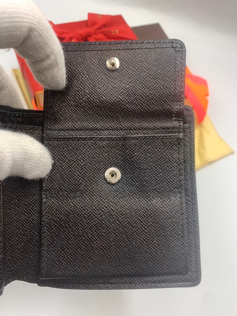 ルイヴィトン ポルトフォイユマルコ ダミエ グラフィット 二つ折り財布