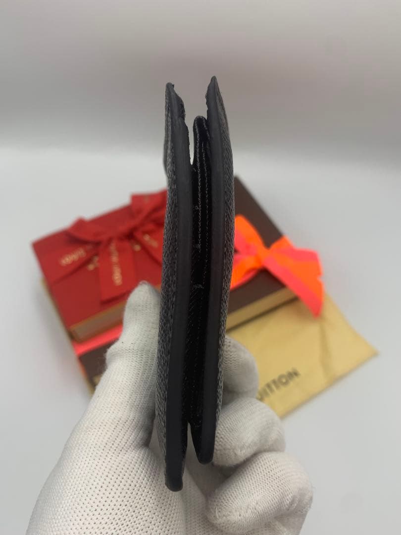 ルイヴィトン ポルトフォイユマルコ ダミエ グラフィット 二つ折り財布