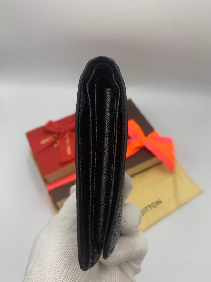 ルイヴィトン ポルトフォイユマルコ ダミエ グラフィット 二つ折り財布