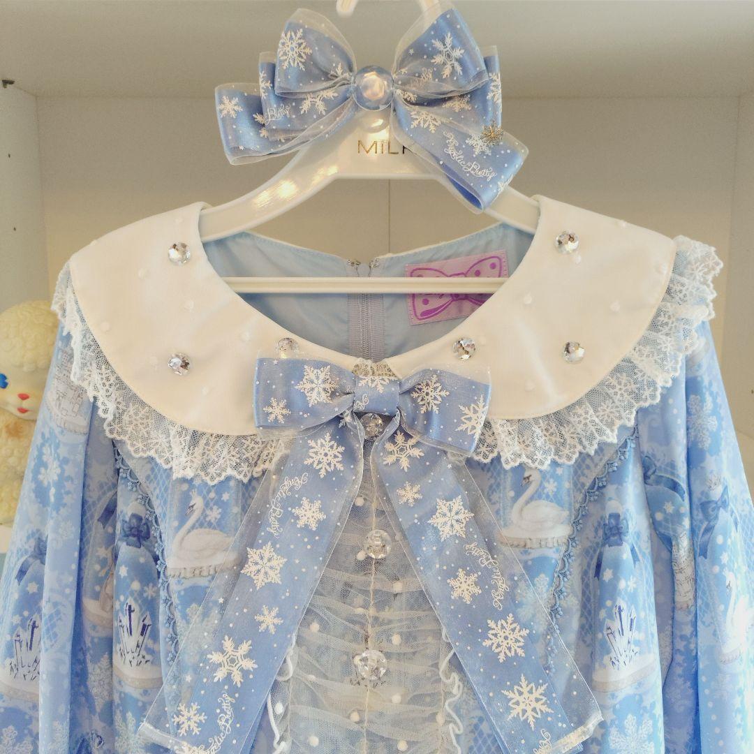 アンジェリックプリティ ️♡ 雪のガラスドームワンピース＆クリップ セット