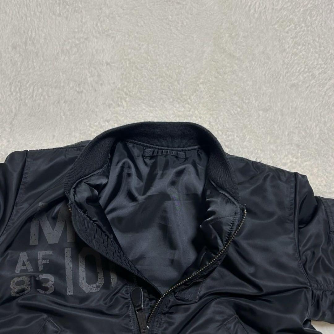 AVIREX MJ-101リバイバル MA-1 フライトジャケット レア 黒 L